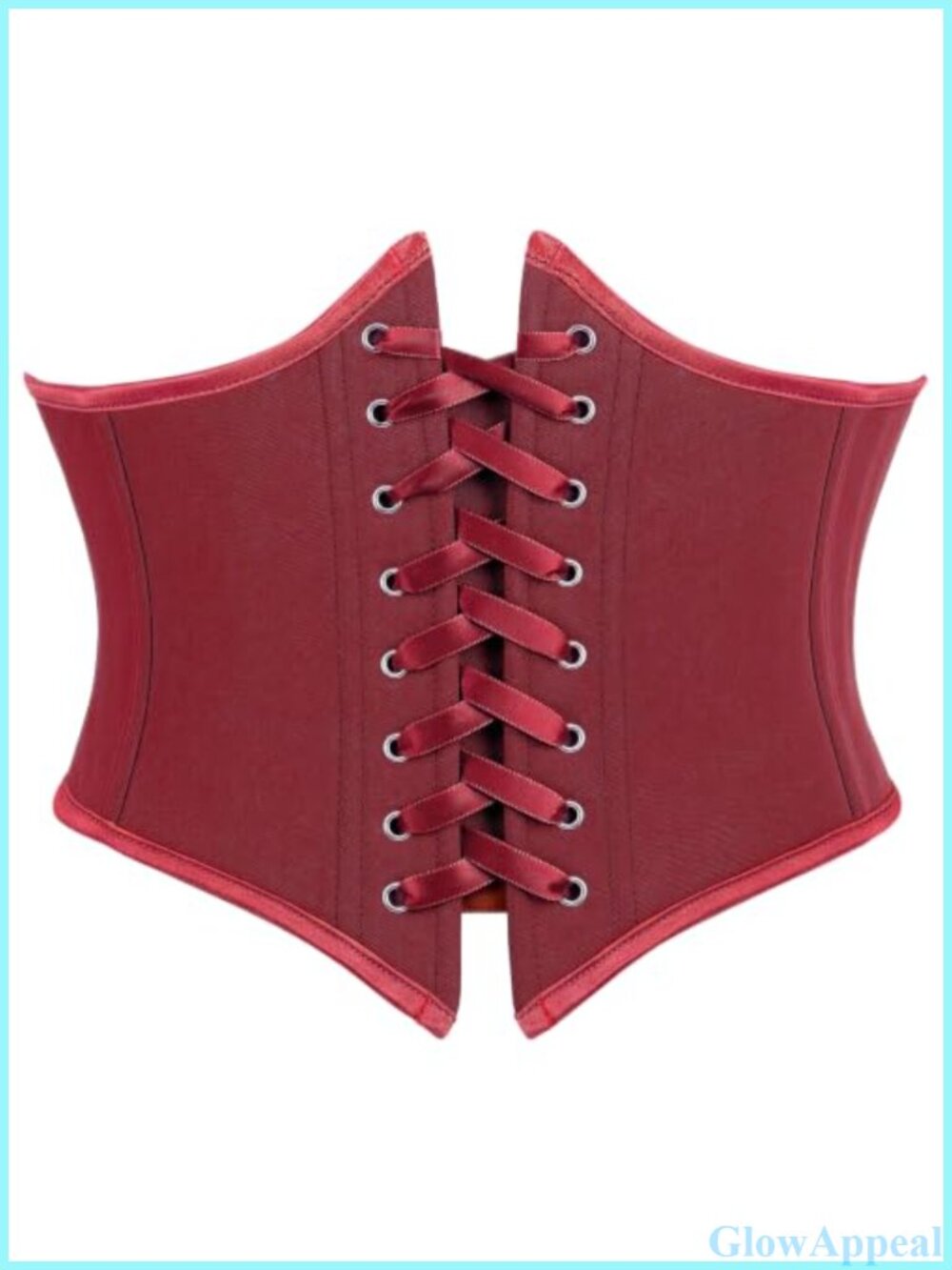 Renaissance Floral Lace-Up Corset Belt Polyester Spandex Underbust Waist Belt